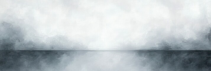 Aufkleber - minimalist abstract painting gray tones soft textures natural light tranquility composition
