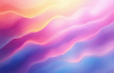 Poster - Soft Pastel Abstract Gradient Background with Holographic Texture and Grainy Effect in Dreamy Retro Style