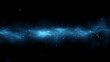 © Rongh Studio - Abstract blue background featuring digital particles, glowing dots, and waves