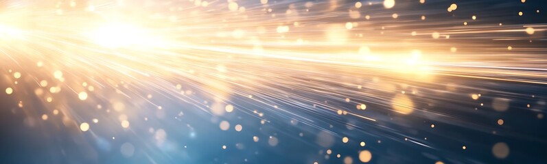 Poster - Bright light beams and bokeh effects create a dynamic, energetic background.