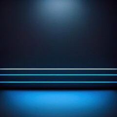 Wall Mural - blue wall with a white stripe