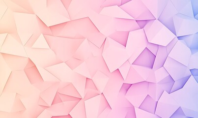 Poster - Soft geometric shapes in pastel colors create a calming abstract background.