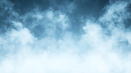 Poster - Soft clouds blend into a tranquil blue sky, creating a serene atmosphere.