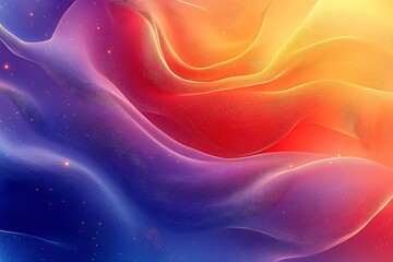 Poster - Stunning abstract wave design featuring rich colors and a dynamic fluid motion creating an immersive background : Generative AI