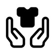 © Capativ Design - Clothes Care Glyph Icon. Single icon, glyph vector icon