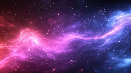 Wall Mural - Colorful Cosmic Space with Many Beautiful Stars and Nebula