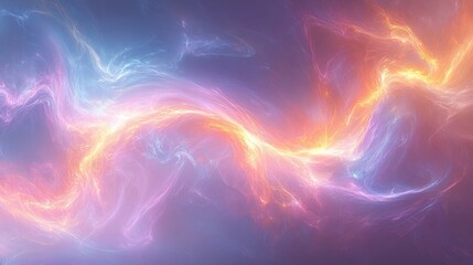 Wall Mural - Colorful Light Patterns Swirling Across A Soothing Background