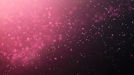 Leinwandbilder - Abstract pink and black background with sparkling particles creating a dreamy effect.