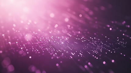 Fototapete - Abstract pink background with shining particles and light rays creating a dreamy atmosphere.