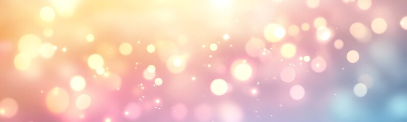 Fototapete - Soft, colorful bokeh background with a dreamy feel.
