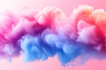 Wall Mural - Abstract Colorful Cloud Paint Explosion