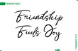 © Pleasant Mode - Friendship Caption In Calligraphy Cursive Text for T-shirt Cards Posters Friendship Fuels Joy