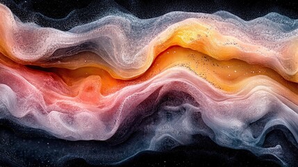 Wall Mural - abstract colorful textured flowing waves with light and dark elements