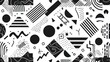© Hendra - Abstract Black and White Geometric Pattern Design