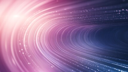 Poster - Vibrant abstract lines with sparkling effects in shades of pink and blue, creating a dynamic visual flow.
