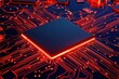 © Photock Agency - Futuristic Microchip Design With Red Circuit Background For Technology Concepts