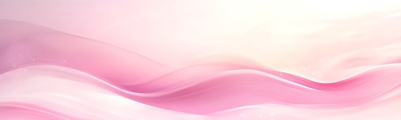Poster - Soft pink waves blend seamlessly, creating a soothing abstract background.