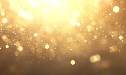 Leinwandbilder - Soft golden bokeh lights create a dreamy, ethereal atmosphere.