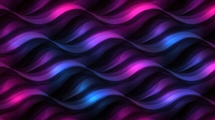 Wall Mural - abstract wave pattern in vibrant purple and blue tones creating a dynamic visual effect