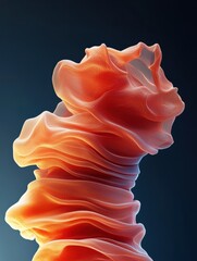 Fototapete - Immersive Optical Art Installations Abstract Luminescent Red Smoke Sculpture for Innovative Event Design and Dynamic Marketing in the Entertainment Industry