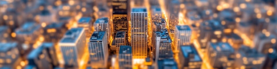 Aufkleber - Futuristic Urban Cityscape Visualization with Digital Grid Overlay - Smart Infrastructure and Urban Connectivity for Tech-Driven Urban Development and Real-Time Data Management