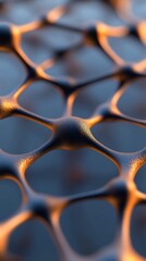 Leinwandbilder - Geometric Network Visualization with Glowing Nodes on Textured Surface Enhancing Digital Connectivity for Business Strategy and Data Insights in Tech-Driven Industries