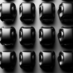 Aufkleber - Futuristic Symmetry Monochrome VR Controllers in Soft Diffused Light - Geometric Precision for Digital Innovation and Virtual Reality Market Trends