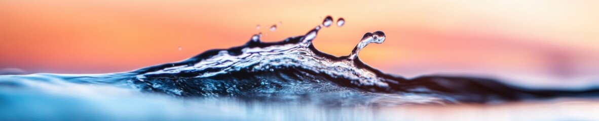 Poster - Energetic Citrus Infusion Dynamic Water Splash with Surface Tension Effects - Fresh Product Visualization for Beverage Marketing and Health Industry