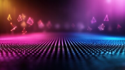 Wall Mural - vibrant abstract background with colorful light patterns and a smooth surface for design use