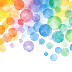 Wall Mural - a spectrum of spheres: an abstract composition features a vibrant array of colorful, translucent sph