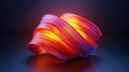 Wall Mural - abstract swirling vibrant red and purple strands