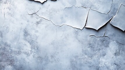 Poster - Close-up of cracked and peeling gray wall surface texture for backgrounds : Generative AI