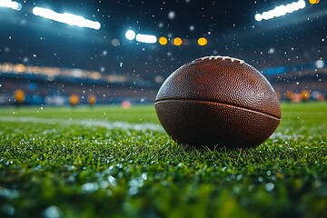 Wall Mural - American football ball