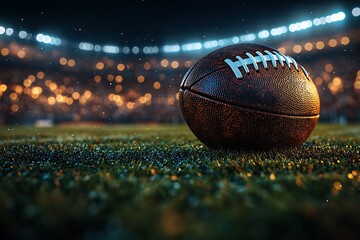 Wall Mural - American football ball