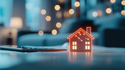 Wall Mural - a network of interconnected devices, including smartphones, laptops, and smart home appliances, all 