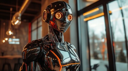Robotic Assistant in a Corporate Setting with Digital Technology and Advanced Automation