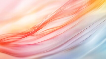 Poster - Elegant Abstract Background with Soft Flowing Lines in Warm Colors for Creative Projects : Generative AI