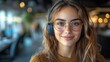 © Sang - An engaged customer support team member is smiling while assisting clients; her friendly demeanor and headset reflect a professional environment where customer satisfaction is a priority.