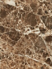 Aufkleber - Elegant Natural Stone Marble Texture for Interior and Design Use in a Rich Brown Color Palette : Generative AI