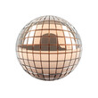 © xadartstudio - Rose Gold Disco Ball Sphere Shiny Reflective