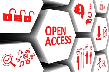 Wall Mural - open access concept cell background 3d illustration