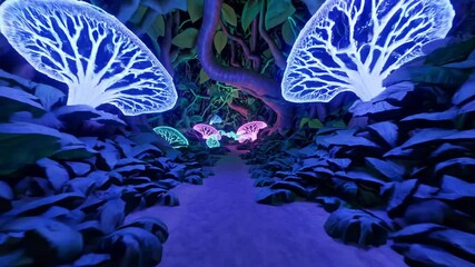 Poster - Glide Through Enchanted Jungle