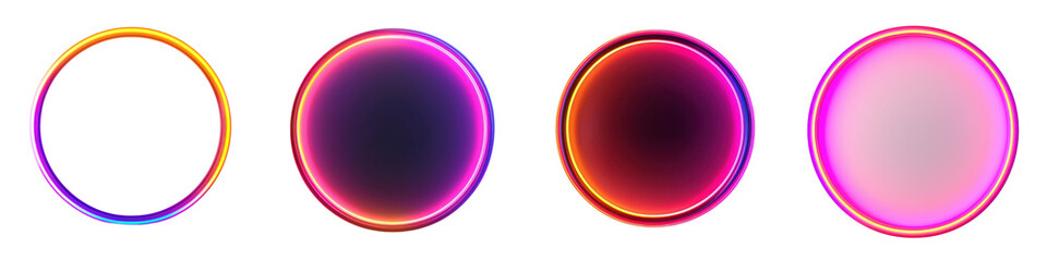 Wall Mural - vibrant abstract background featuring a radial gradient design with overlapping colorful circles and