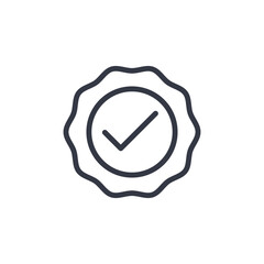 Leinwandbilder - guarantee icon symbol vector sign isolated on white background illustration for graphic and web design