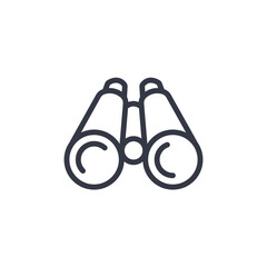 Poster - binocular icon symbol vector sign isolated on white background illustration for graphic and web design