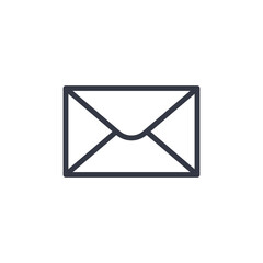 Poster - letter envelope icon symbol vector sign isolated on white background illustration for graphic and web design