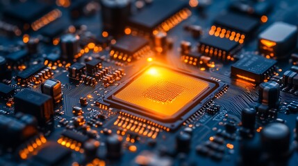 Circuit Board with Processor, High Tech