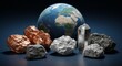 © Firman Dasmir - Earth's precious minerals symbolizing natural wealth and resource depletion
