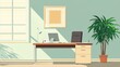 © Futuristictech - Empty Business Office with Minimalistic Decor and Natural Light