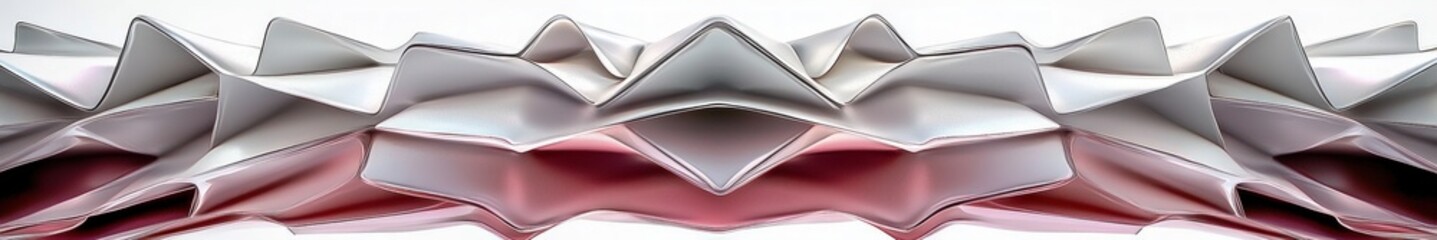 Poster - Abstract Paper Sculpture with Elegant Curves and Soft Colors